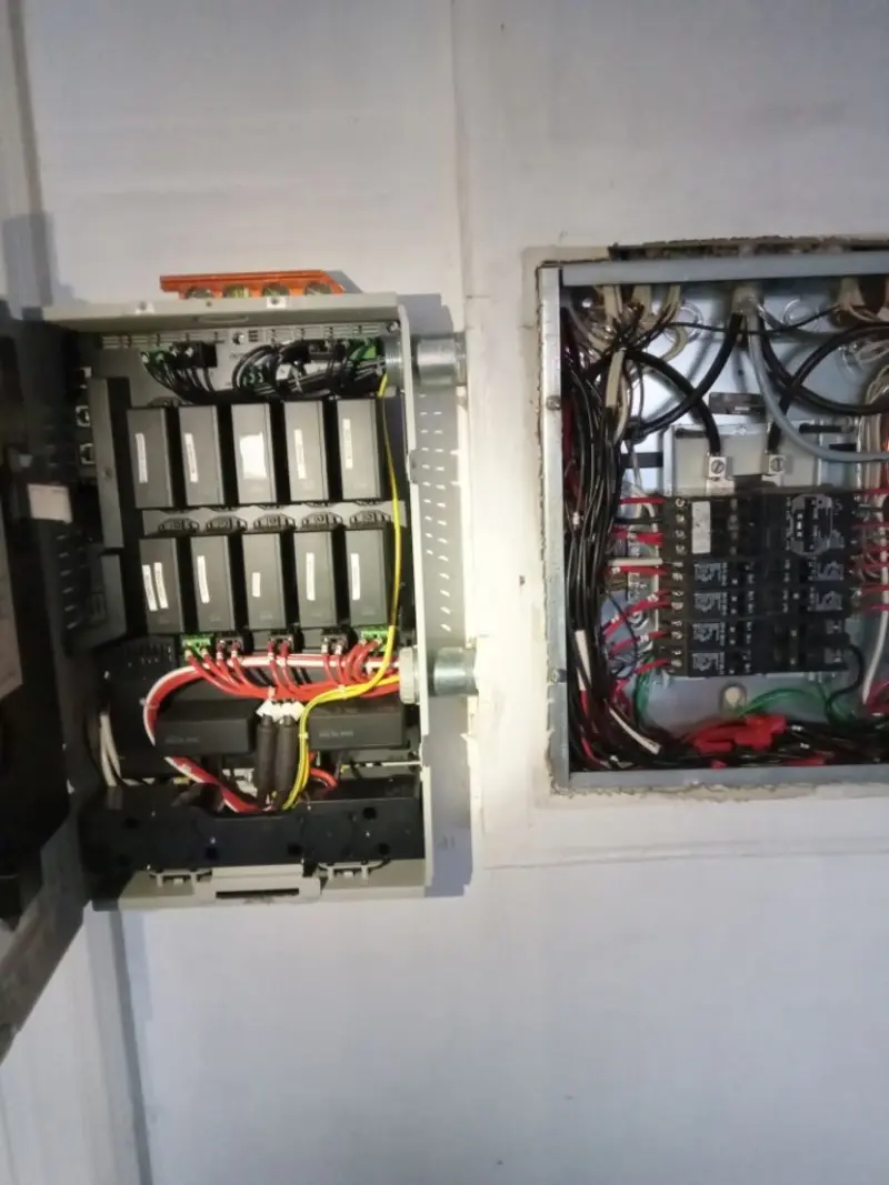 Electrical panel upgrade completed for Security Camera Wiring in Fort Campbell North